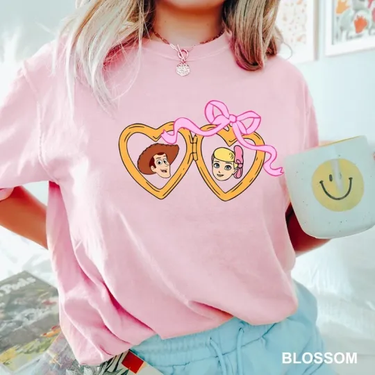 Discover Disney Toy Story Woody Boo Valentine Blossom Comfort Colors T-shirt