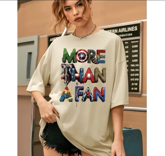 Discover Disney Marvel More Than A Fan Ivory Comfort Colors T-shirt