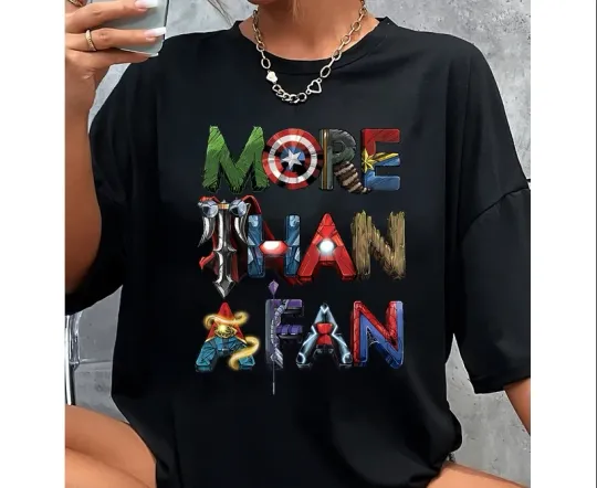 Discover Disney Marvel More Than A Fan Black Comfort Colors T-shirt