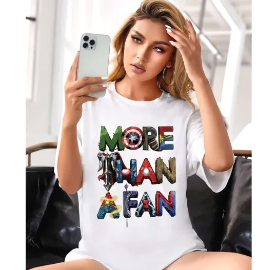 Discover Disney Marvel More Than A Fan White Comfort Colors T-shirt
