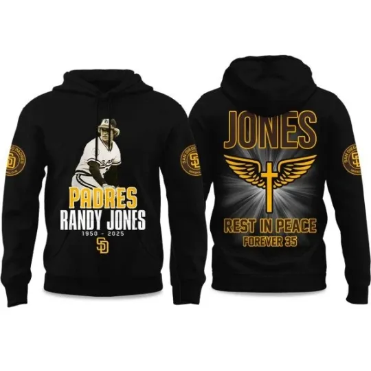 Discover San Diego Baseball Randy Jones Rest In Peace Forever 35 Fan Hoodie