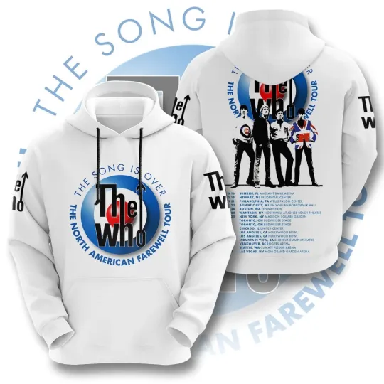 The Who The North American Farewell Tour 2025 The Song Is Over 3D Hoodie