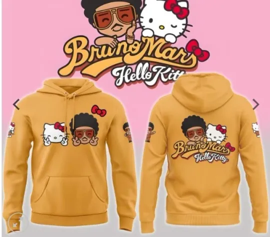 Hello Br-uno M-ars Stay Cool Orange Hoodie