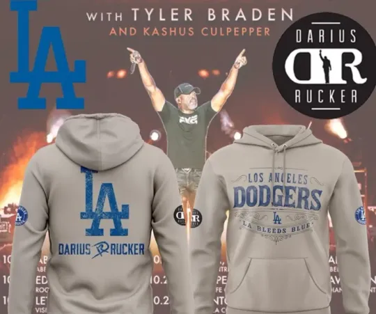 Discover Dodgers Dar-ius Ruck-er Collection 2025 Hoodie