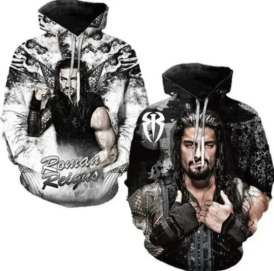 Roman Reigns 3D Print Hoodie Men Shirt Wresting Fan
