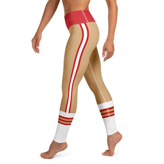 Discover San Francisco Football-Inspired Women's High-Waisted Leggings