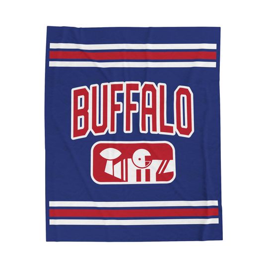 Discover Buffalo Football Velveteen Plush Throw Blanket