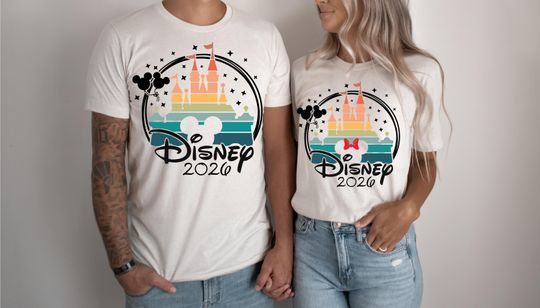Discover Disney Castle 2026 Shirt, Disney Family Vacation Shirt, Matching Disney Trip 2026, Custom Disney World Family Shirt, Disney Rainbow Castle