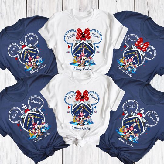 Discover 2026 Disney Cruise Family Vacation Matching Shirt, Disney Pirates 2026 Shirt, Disney Cruise Trip Shirt, 2026 Disney world Cruise Trip Shirts