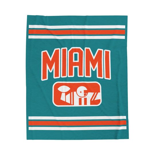 Discover Miami Football Velveteen Plush Throw Blanket