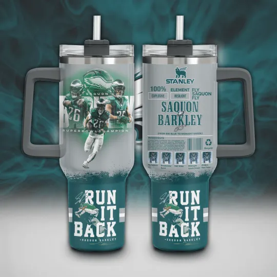 Discover Philadelphia Football Team 40oz Custom Tumbler With Handle Gift Cup