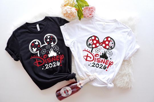 Discover Custom Disney 2026 Family Vacation Shirt, Disney Castle 2026 T-Shirt, Disney Family 2026, Disney Trip Tee, 2026 Disney Family Matching Shirt