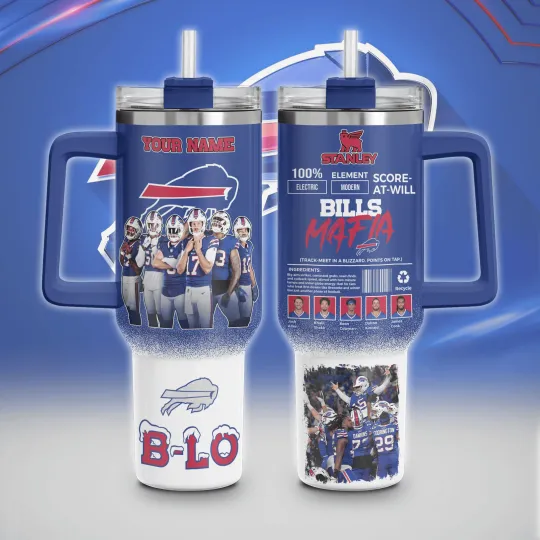 Discover Buffalo Football Custom 40oz Tumbler With Handle Stainless Steel Cup