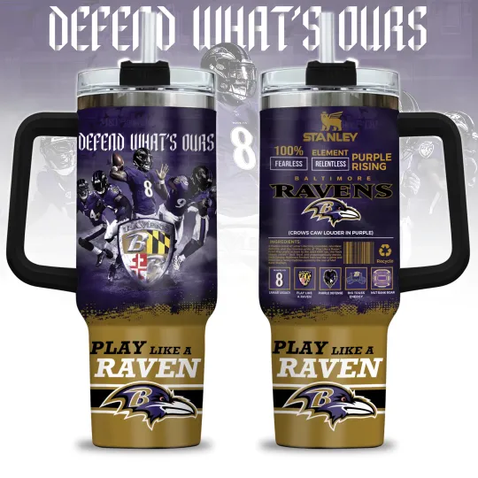 Discover Baltimore Football Custom Cup 40 oz Tumbler With Handle