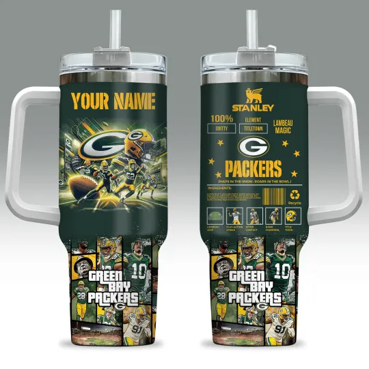 Discover Green Bay Football Custom Cup 40 oz Tumbler With Handle