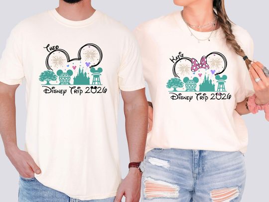 Discover Custom Mickey Trip Tee, Disney 2026 Trip Shirt, Disneyworld Vacation T-Shirt, Disneyland Family Squad Matching Shirt