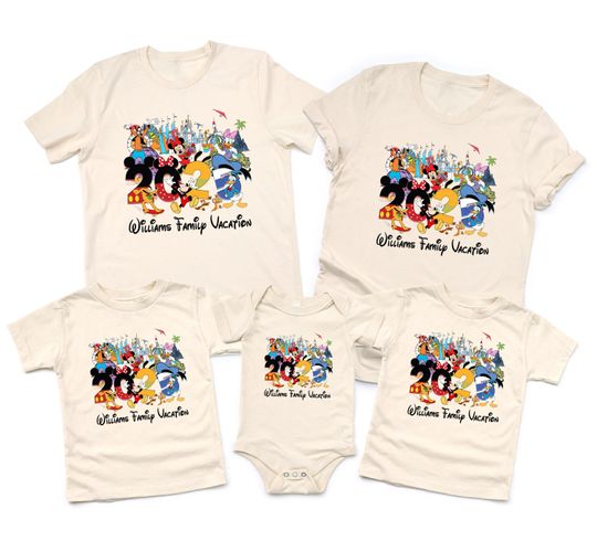 Discover Family Name Disney Trip Shirt, Mickey Family Vacation 2026 Tees, Custom Disney Vacation Trip T-Shirt,  WDW Trip Tee, Mickey Friends Tee,