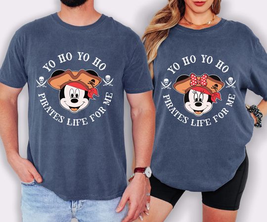 Discover Disney Pirate Life Comfort Colors Shirt, Mickey Pirates T-Shirt, Minnie Cruise Tee, Disney Cruise Line 2026 Shirt