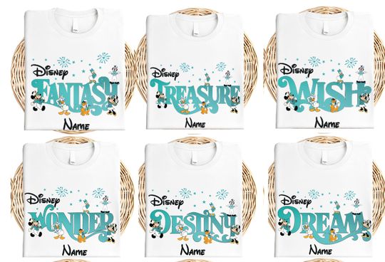 Discover Disney Cruise Line Shirt, Custom Mickey Cruising T-Shirt, 2026 Disney Cruise Tees, Dream, Wonder, Fantasy, Treasure, Adventure, Magic