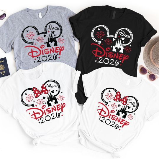 Discover Family Trip Disney Shirt, Custom Mickey 2026 T-Shirt, Castle Minnie Birthday Shirts, Epcot Tees, Family Vacation Shirt