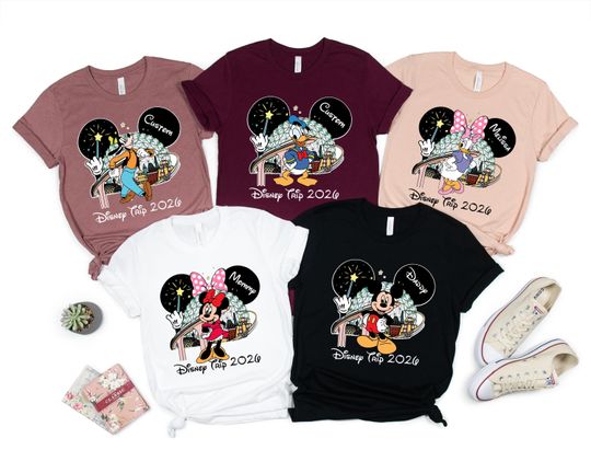 Discover Family Trip Disney Shirt, World Tour 2026 T-Shirt, Mickey & Minnie Birthday Shirts, Epcot Tees, Family Vacation Shirt