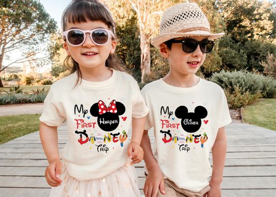 Discover First Disney Trip Shirt, Mickey Vacation Family T-shirt, Minnie Matching Trip Tee, Disneyland First Holiday Sweat, My First WDW Trip Shirt