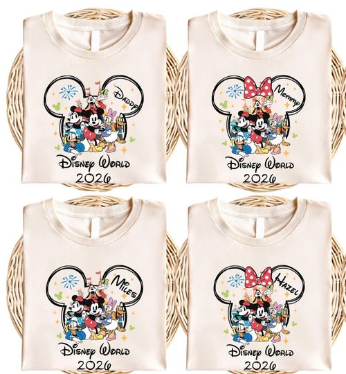 Discover Disneyworld Trip 2026 Shirt, Mickey and Friends Matching T-Shirt, Disneyworld Vacation Tee, Epcot 2026 Shirt, Magic Kingdom Tees