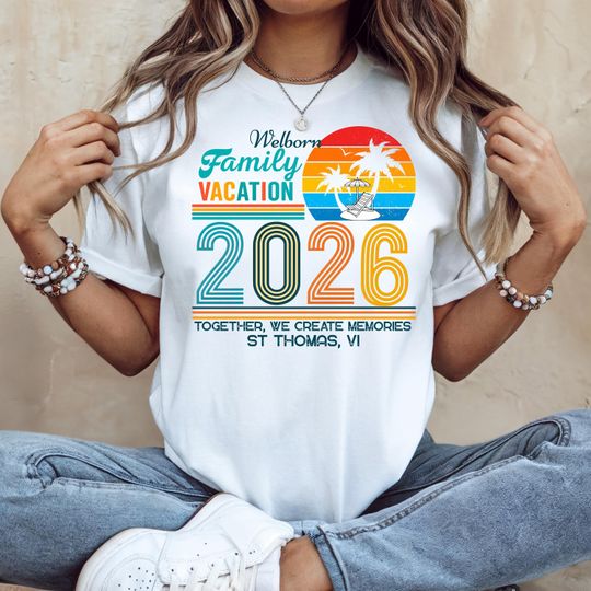 Discover Family vacation shirt: Creating Memories Together,2026 Custom Family Matching tee, Group Beach Trip outfit