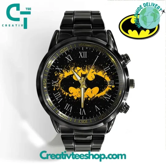 Discover Batman Stainless Steel Calendar Band Watch