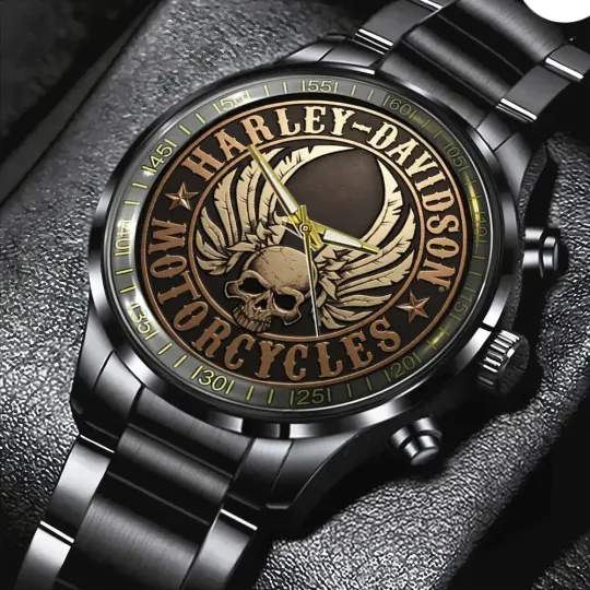Discover Haarleyy Davidson Black Stainless Steel Watch