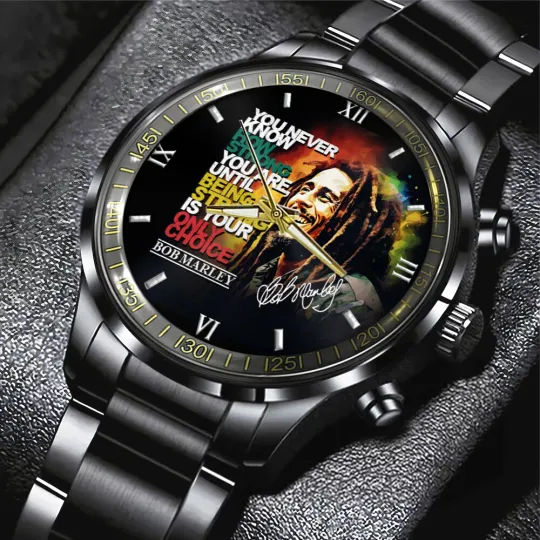 Discover Bob Marley Black Stainless Steel Watch