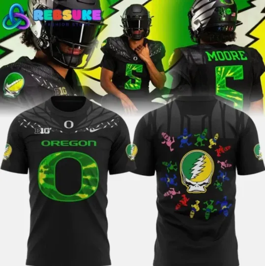 HOT Oregon Duck X Grateful Dad 2025 Collab Grateful Duck 3D Shirt All Over Print