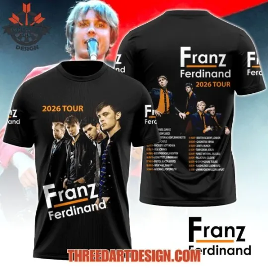 2026 World Tour Indie Rock Concert Graphic Fan Edition T-Shirt 3D