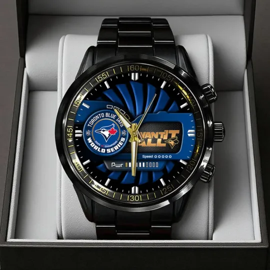 Discover Blue Jays World Series 2025 Black Stainless Steel Watch