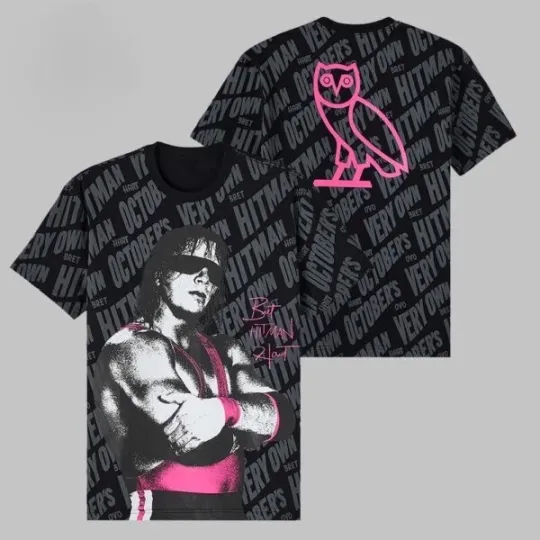 Discover Drake Wrestling Entertainment Collection Bret The Hitman Hart T-Shirt 3D