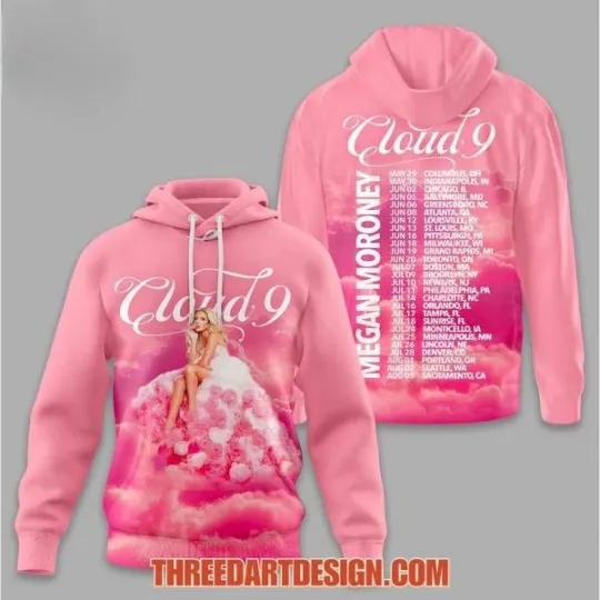 Discover Moroney Cloud 9 Tour Hoodie 3D