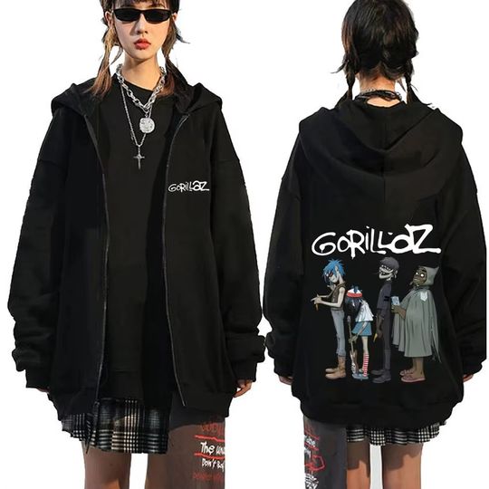 Gorillaz Graphic Zip Hoodie