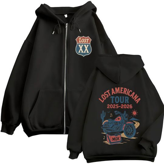 MGK Lost XX Americana Tour 2025-2026 Zipper Hoodie