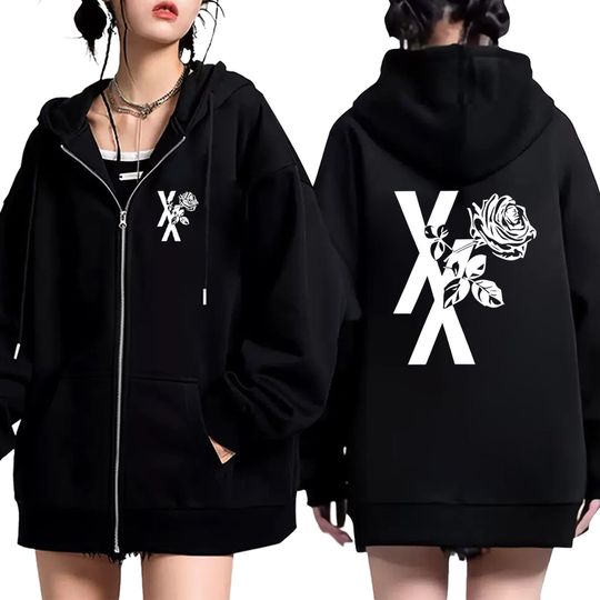 Rapper Mgk Lost Tour 2025 Print Zipper Hoodie