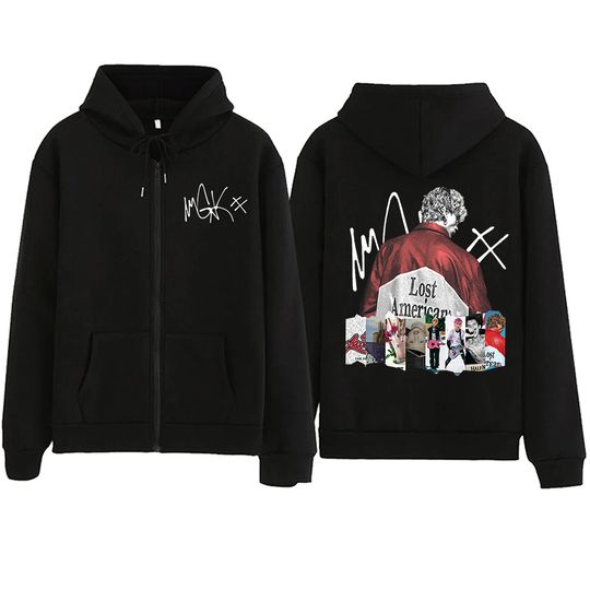 Rapper MGK Lost Americana Tour Zipper Hoodie