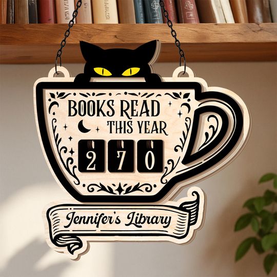 Personalized Books Read Tracker, Book Tracker, Books Read This Year Counter