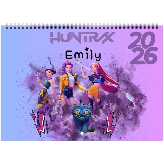 Kpop Demon Hunter Character  Calendar/Huntrix and Saja Boys | 2026 Calendar |