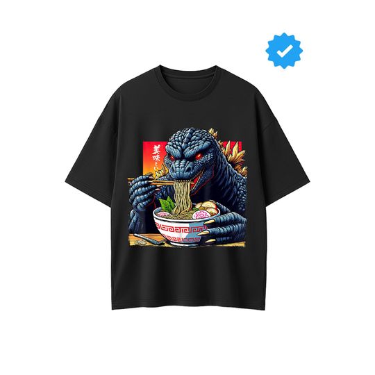 Discover god zilla Gifts Funny Kaiju Eating Ramen Japanese Monster Lover Shirt,  god zilla Shirt, god zilla Gift, god zilla Hoodie, god zilla Sweatshirt
