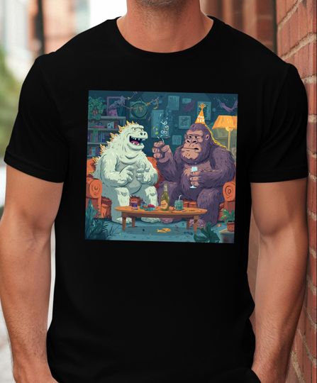 Discover god zilla Bigfoot King Kong New Years Eve 11 Unisex Heavy Cotton Tee