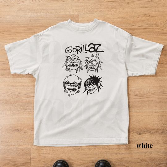 Discover Gorillaz Band Merch, Vintage Rock Music Tee