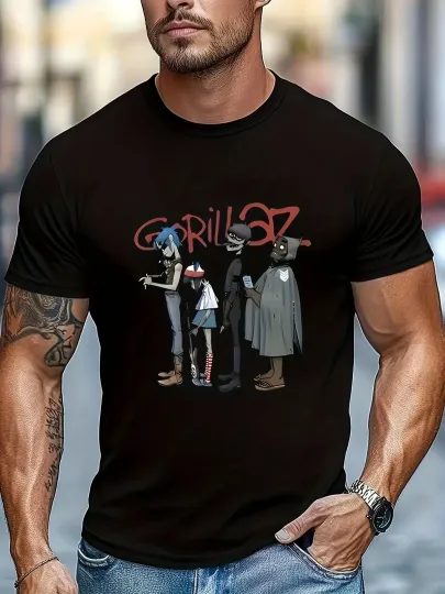 Discover Gorillaz Punk Rock Band Graphic T-Shirt