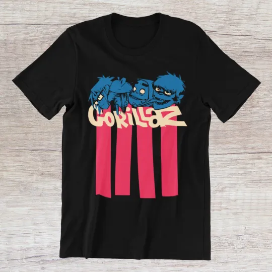 Discover GORILLAZ Band T-Shirt Men Women Black