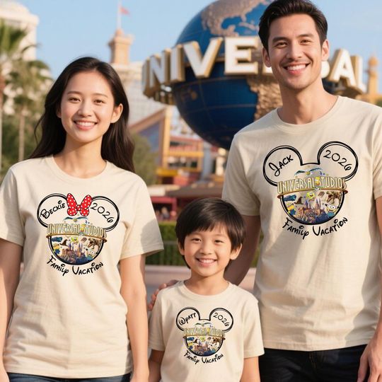 Discover Custom Universal Studios Family Trip Shirts, Universal Studios Birthday Trip Shirt, Universal Studios 2026 Shirts, Universal Studios Shirts