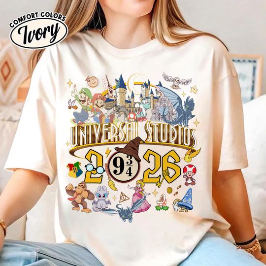 Discover Universal Studios Family 2026 Shirt, Universal Epic Universe Shirt, Mario Epic Universe Shirt, Family Vacation 2026 Shirt