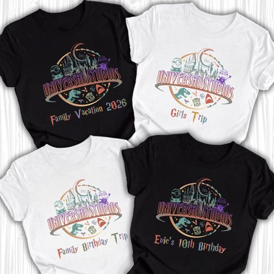 Vintage Disney Universal Studios 2026 Shirt, Universal Studios Shirt, Disney Trip Shirt, Disney Shirt, Disney Family Vacation Shirt